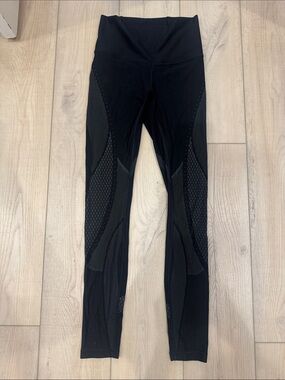 Lululemon Reflective Diamond Print Running Tights Leggings Size 6 EUC
